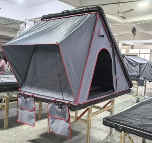 Camping Slim Roof Top Tent Waterproof Automatic Pop up Hard Shell 4 Person Jeep Aluminum Car Rooftop Tent on the Roof