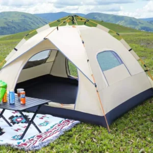 Camping Tent 2-4 People Outdoor Tents Sun Shelter With Window Quick Automatic Opening Foldable Tent