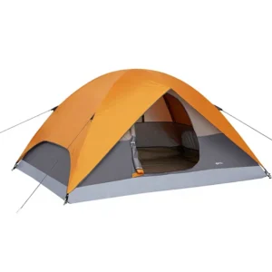 Camping Tent 3 Season Dome Design with Rainfly Water Resistant Coated Polyester 84″L X 60″W X 45″H
