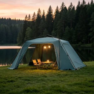 Camping Tent Double Layer with Large Space for Outdoor Glamping and Private Party Gatherings