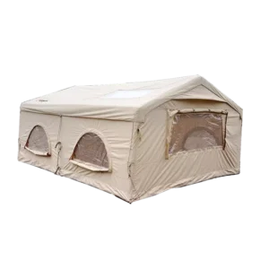 Camping Tent Large Luxury Oxford Fabric Inflatable Tent Waterproof Portable 4 Season Family Camping Shelter Quick Setup