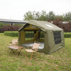Camping Tent Large Space Bedroom Inflatable Outdoor Air House Water Resistant for Family Party Hiking Travelling