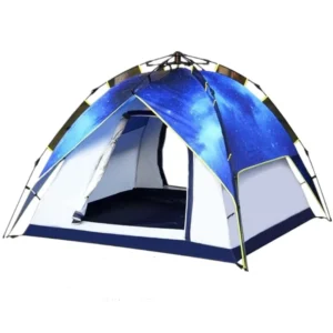 Camping Tent Starry Sky Roof Creative Design 3-4 People Double-layer Quick Setup Windproof Sunproof