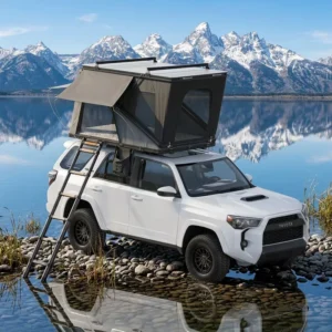 Camping Waterproof Car Rooftop Tent Hard Shell 4 Person Aluminum Universal Fit