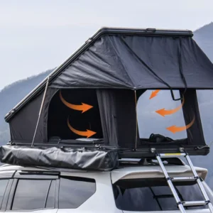 Camping Waterproof Four-season One Bedroom Oxford Fabric Hard Shell Car Roof Top Tent