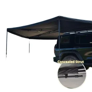 Canopy Oxford Waterproof Four season SUV Roof Top Tent 270 Degree Legless Fan shaped Double Layer One Bedroom Design