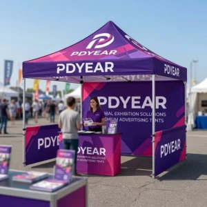 Canopy Tent Custom Design Gazebo with Dye Sublimation Print Portable Awning Tent for Trade Show