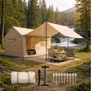 Canopy Tent for 6-10 Persons, 420D Waterproof Oxford Two-Bedroom Living Room Automatic Opening