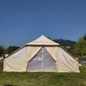 Canvas Oxford Bell-Shape Mongolian Yurt Four-Season Waterproof Tent for Weddings, Parties, Events, Sleepovers, Safari, and Festivals