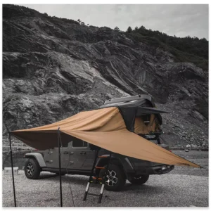 Canvas Roof Top Tent Fly Waterproof Four-Season Quick Automatic Opening