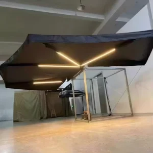 Car Canopy Shelter 2M/2.5M Free Standing 360 Degree Waterproof XL Car Side Rear Tent Awning Walls Door Windows Oxford