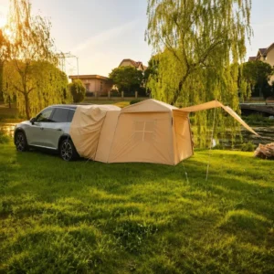 Car Rear Air Shelter 210D Oxford Inflatable Tailgate Tent 380 X 230 X 190 Cm Universal SUV MPV Camping Bulk