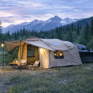 Car Rear Awning Tent for SUV Pickup Truck Waterproof Tailgate Camping Shelter