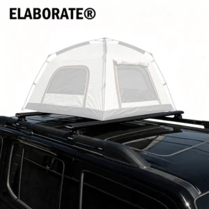 Car Roof Cross Bars Rooftop Tent Aluminum Alloy Rust and Corrosion protection Strong and Durable No drill Installation