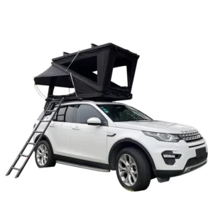 Car Roof Tent Dual Hydraulic Telescopic Camping Cotton Fabric 3-4 Person Hardshell Rooftop Tents