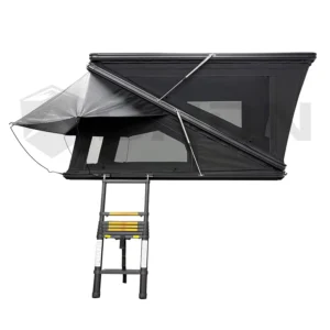 Car Roof Top Tent Camping Waterproof Hard Shell Z Fold Aluminum High Inner Space