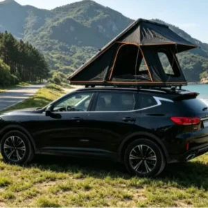 Aluminum Hard-Shell Waterproof Rooftop Tent with Mattress Pad for Off-Road Vehicles