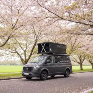Carbon Fiber Electric Hard Shell Rooftop Camper for Pickup Truck Sprinter Van RV Four season Snowproof Tent Custom Automatic