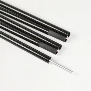 Carbon Fiber Outdoor Portable Telescopic Adjustable Pole Camping Tent Poles for Outdoor Camping Tarp Pole Tube