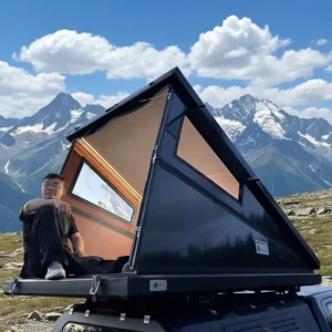 Carbon Fiber Wedge Rooftop Camper for Pickup Truck, Van, Sprinter, or RV, Four-Season