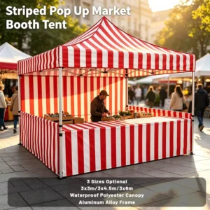 Carnival Ball Toss Game Booth Red White Striped Pop up Tent Complete Fair Stall Set Festival Carnival Game Stall Party Rental