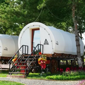 Carriage Tent Luxury Outdoor Carriage Tent Waterproof Oxford Glamping Party Hotel Tent