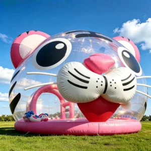 Cartoon Tiger Inflatable Bubble House Dome Tent for Shopping Malls and Commercial Events