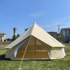 Center-Pole-Free Mongolian Yurt Frame Tent Outdoor Camping Four-Season Single-Layer 300D Oxford Cloth Silver-Coated Waterproof