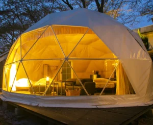 Cheltent RZ 10 1 3000 mm One Bedroom Four season Extended Type Glamping Igloo Tent Quick Automatic Opening 190T Silver Polyester