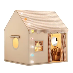 Children’s Summer Indoor Polyester Fabric Tent Girls Boys Castle Playhouse Princess Dream Bed Game Secret Base Detachable