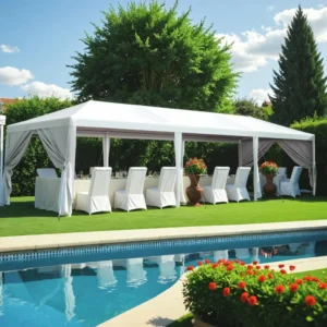 China Manufacturer Outdoor Canopy Tent Patio Camping Heavy Duty Gazebo Shelter Party Wedding BBQ Events Tent