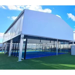 China Supplier Durable Solid Aluminum Alloy Column Panel Tennis Court Tent for Temporary Sports