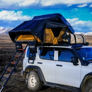 China Supplier Four-Person UV 50+ Windproof PU-Coated Side-Opening Rooftop Tent