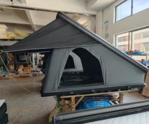 China Supply Quality Triangle Hard Shell Aluminum 4×4 Dachzelt Car Roof Top Tent Outdoor Folding Camping SUV Truck Rooftop Tent
