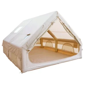 Classic Style Summer Outdoor >3000mm Waterproof Inflatable Air Tent, Double Doors, Two Small Skylights, One Bedroom