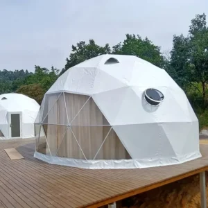 Clear Glamping Outdoor Tent Round Geodesic Skylight Dome