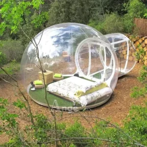 Clear Inflatable Bubble Lodge Tent with White Wall for Trade Show and Camping