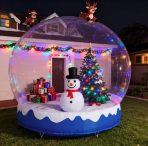Clear Inflatable Crystal Igloo Dome Bubble Tent Snow Globe for Christmas Decoration