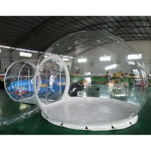 Clear LED Balloon Outdoor Air Log Cabin House Camping Igloo Dome PVC Bubble Inflatable Tent 5m Diameter Customized Color