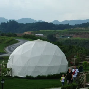 Clear PVC Ball Tent, Outdoor Camping Glamping Transparent Bubble Geodesic Dome Tent