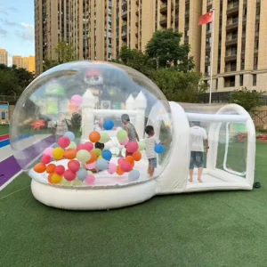 Clear PVC Inflatable Bubble House Transparent Igloo Dome Tent with Digital Printing Blower for Outdoor Use