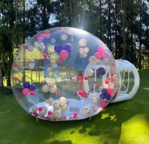 Clear PVC Inflatable Bubble Tent House with Custom Color & Logo Custom Size Bounce House for Indoor/Outdoor Use