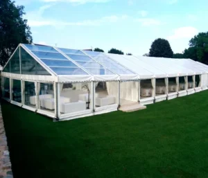 Clear Roof Four-Season Restaurant and Event Floor Tent Canopy, Transparent