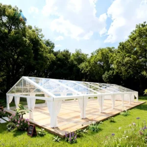 Clear Span Marquee Party Wed Tent Supplier 10×30 40×20 30×50 20×40 Transparent Waterproof Canopy Wedding Tents for Wedding Event