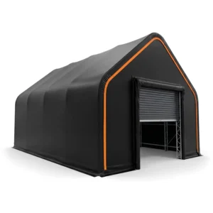 Clear Span Snow Load Resistant Hot-dip Galvanized Steel Structure Peaked Roof Warehouse Storage Shelter for Emergency Relief