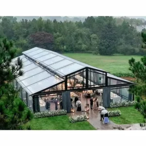 Clear Top Large Party Marquee Commercial Orangery Aluminium Transparent Wedding Event Tent