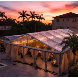 Clear Transparent Outdoor Canopy Aluminum Alloy PVC Fabric Wedding Party Event Tent