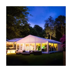Clear-Walled Marquee Tent for Outdoor Events Gatherings and Social Functions