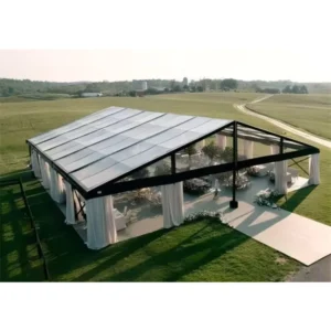 Clear Wedding Party Tent Marquee for Indoor Outdoor Events 300 People Capacity Aluminum Alloy Waterproof Tents