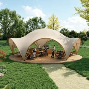 Cloud Top Tent 950G Flame Retardant Tensile Membrane Structure Tent for Outdoor Wedding Events